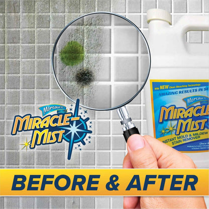 MiracleMist ENCRMMIC4 Instant Mold and Mildew Stain Remover (32-Ounce Spray Bottle), Blue