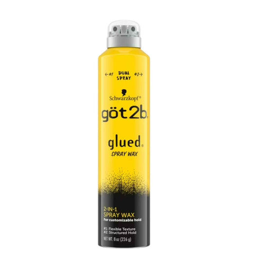 Got2b Glued Spray Wax with 2-in-1 Dual Spray Nozzle, 8 oz