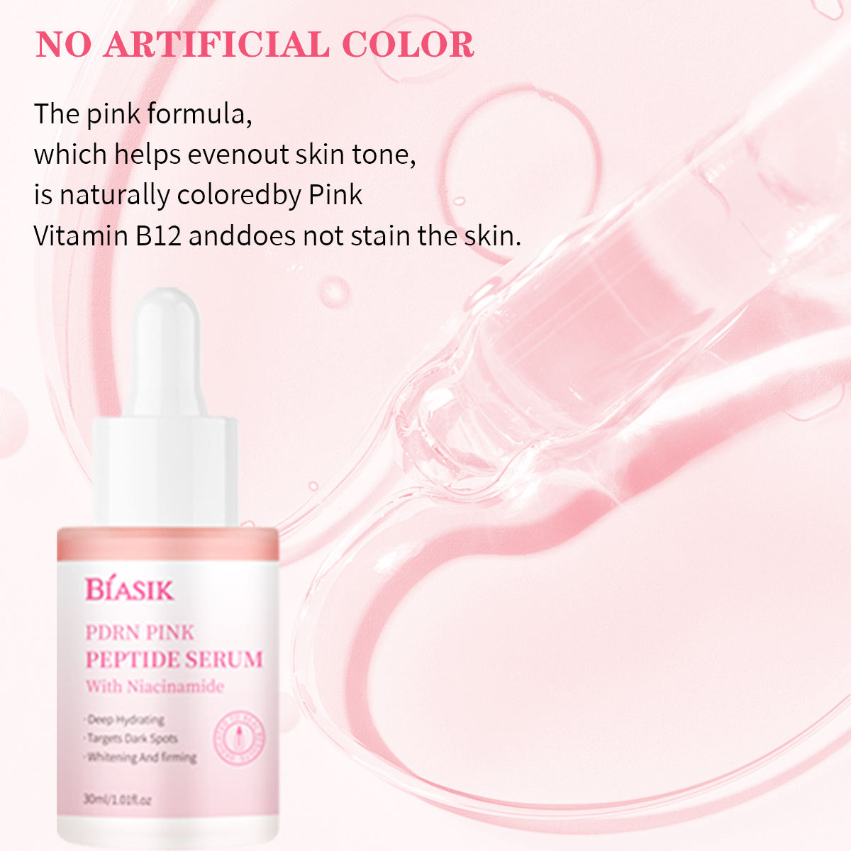 Beauty Skin Care Serum Vegan Vitamin C Peach 70+ Niacinamide PDRN for Facial Whitening Brightening Hydrating Face Serum